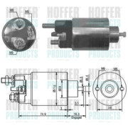 46029 Elektromagnetický spínač, startér HOFFER