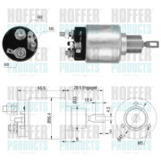 46031 Elektromagnetický spínač, startér HOFFER