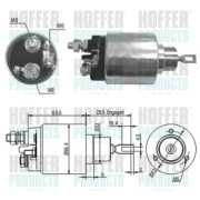 46035 Elektromagnetický spínač, startér HOFFER