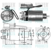 46039 HOFFER elektromagnetický spínač pre żtartér 46039 HOFFER