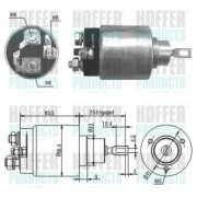 46042 Elektromagnetický spínač, startér HOFFER