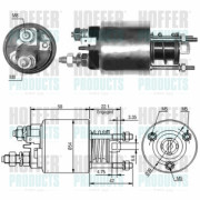 46047 Elektromagnetický spínač, startér HOFFER