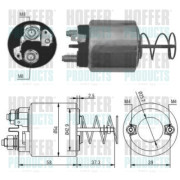 46053 Elektromagnetický spínač, startér HOFFER