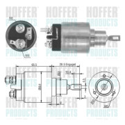 46060 Elektromagnetický spínač, startér HOFFER