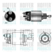 46061 Elektromagnetický spínač, startér HOFFER