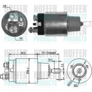 46066 Elektromagnetický spínač, startér HOFFER