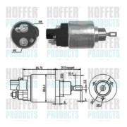 46070 HOFFER elektromagnetický spínač pre żtartér 46070 HOFFER