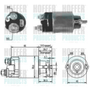 46097 Elektromagnetický spínač, startér HOFFER