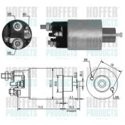 46099 Elektromagnetický spínač, startér HOFFER