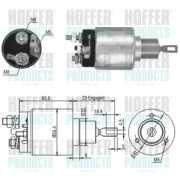 46103 Elektromagnetický spínač, startér HOFFER