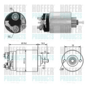 46104 Elektromagnetický spínač, startér HOFFER