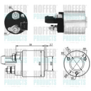 46105 Elektromagnetický spínač, startér HOFFER