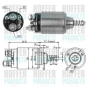 46116 HOFFER elektromagnetický spínač pre żtartér 46116 HOFFER