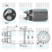 46120 Elektromagnetický spínač, startér HOFFER