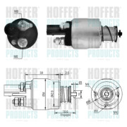 46126 Elektromagnetický spínač, startér HOFFER