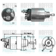 46130 Elektromagnetický spínač, startér HOFFER