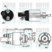 46132 Elektromagnetický spínač, startér HOFFER