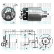 46138 Elektromagnetický spínač, startér HOFFER