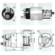 46139 Elektromagnetický spínač, startér HOFFER