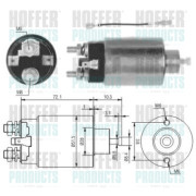 46142 Elektromagnetický spínač, startér HOFFER