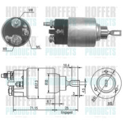 46153 Elektromagnetický spínač, startér HOFFER