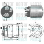 46160 Elektromagnetický spínač, startér HOFFER