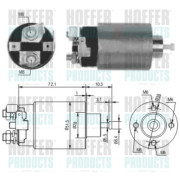 46162 Elektromagnetický spínač, startér HOFFER