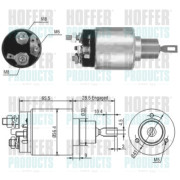 46164 Elektromagnetický spínač, startér HOFFER