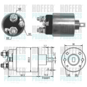 46166 Elektromagnetický spínač, startér HOFFER