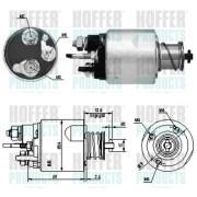 46169 Elektromagnetický spínač, startér HOFFER