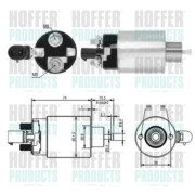 46171 Elektromagnetický spínač, startér HOFFER