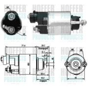 46173 Elektromagnetický spínač, startér HOFFER