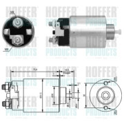 46178 Elektromagnetický spínač, startér HOFFER