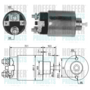 46179 Elektromagnetický spínač, startér HOFFER