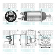 46252 Elektromagnetický spínač, startér HOFFER