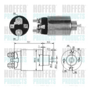 46297 Elektromagnetický spínač, startér HOFFER