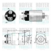 46305 Elektromagnetický spínač, startér HOFFER