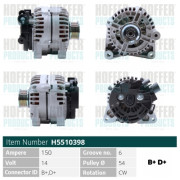 H5510398 HOFFER alternátor H5510398 HOFFER