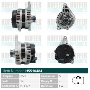 H5510484 HOFFER alternátor H5510484 HOFFER