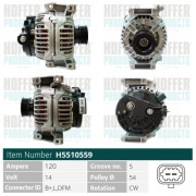 H5510559 HOFFER alternátor H5510559 HOFFER