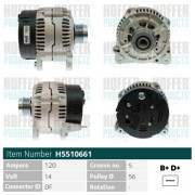 H5510661 HOFFER alternátor H5510661 HOFFER