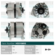 H5510893 HOFFER alternátor H5510893 HOFFER