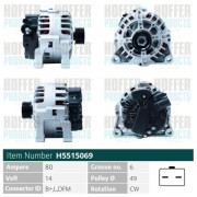 H5515069 HOFFER alternátor H5515069 HOFFER