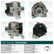 H55151093 HOFFER alternátor H55151093 HOFFER