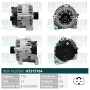 H5515184 HOFFER alternátor H5515184 HOFFER