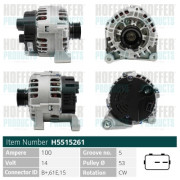 H5515261 HOFFER alternátor H5515261 HOFFER