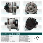 H5515375 HOFFER alternátor H5515375 HOFFER