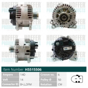 H5515506 HOFFER alternátor H5515506 HOFFER