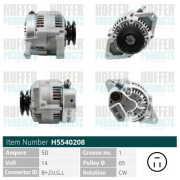 H5540208 HOFFER alternátor H5540208 HOFFER