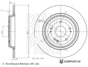 ADBP430134 Brzdový kotouč BLUE PRINT